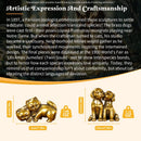 Brass Puppy or Kitten Twins Totem / Animal Spirit Figurine ☀️BV011