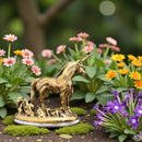 Brass Unicorn on Waves Figurine - Totem / Spirit Animal FB1209 🪷🌕🪷