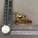 Brass Unicorn on Waves Figurine - Totem / Spirit Animal FB1209 🪷🌕🪷