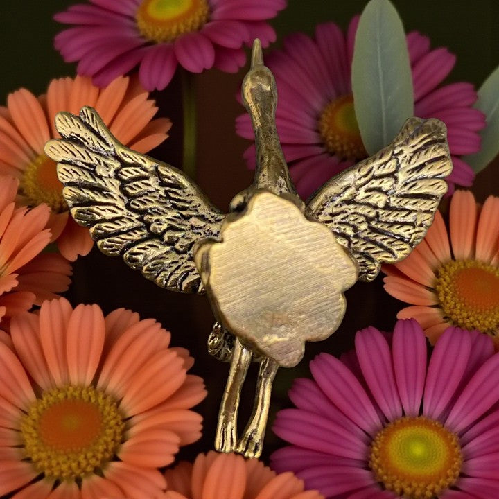 Brass Wild Goose Figurine - Animal Totem / Spirit Animal FB2994 🏜️