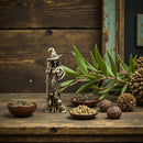 Brass Witch with Broom Spirit / Totem Animal Figurine FB2191 🦌🦌