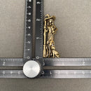 Brass Witch with Broom Spirit / Totem Animal Figurine FB2191 🦌🦌