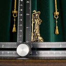 Brass Witch with Broom Spirit / Totem Animal Figurine FB2191 🦌🦌