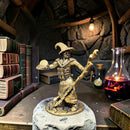 Brass Wizard with Staff & Spellbook Totem / Spirit Animal Mini Figurine FB1274 🪄