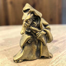 Brass Wolf in Cloak Totem / Spirit Figurine 🐉 FB3506