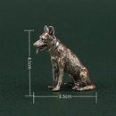Brass Wolf Dog Animal / Spirit Totem Figurine 🐺 FB1331