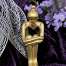 Brass Woman Hugging Knees  FB1437 💙