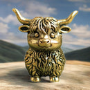 Brass Highland Yak Animal / Spirit Totem Figurine FB1317 🐄