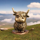 Brass Highland Yak Animal / Spirit Totem Figurine FB1317 🐄