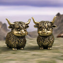 Brass Highland Yak Animal / Spirit Totem Figurine FB1317 🐄