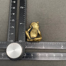 Brass Zen Frog Crossed Legs Totem / Spirit Animal Mini Figurine FB2690 🍀