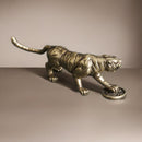 Brass Zodiac Tiger with Prosperity Coin Animal / Spirit Totem Figurine FB1318 🐅