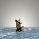 Brass Sitting Fox Totem / Spirit Animal Mini Figurine FB1620 🦊