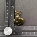 Brass Sitting Fox Totem / Spirit Animal Mini Figurine FB1620 🦊