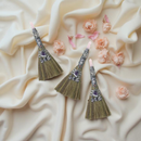 Rose Quartz Top Broom / Besom with Raven Charm FB3175 🧹