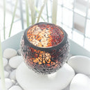 Brown Glass Mosaic LED T-Light Candle Holder 🪔 FB2045