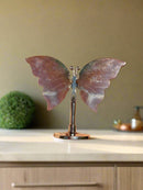 Copper Rings with Rough Stones Hanging Sun Catcher FB1683