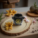 Ceramic Black Mini Cauldron With Raven or Tree of Life Design FB3128 🐦‍⬛