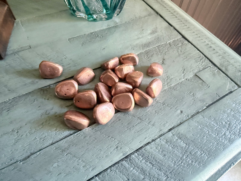 Tumbled Copper Polished Pieces, power, energy FB1003 🌟