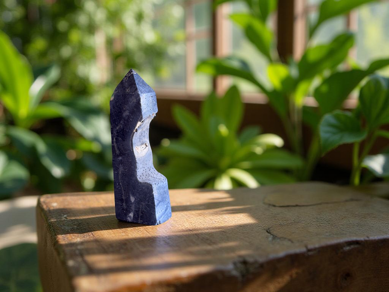Fossilized Blue Coral Point (Tower) from Madagascar for nurturing, protection 🌸 FB2394