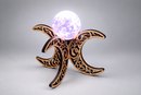 Crescent 4-Moon Wood Sphere Stand, FB2958
