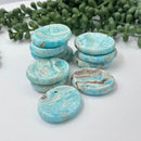 Blue Aragonite Oval Worry Stone / Thumb Stone 🧡 FB2987