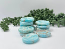 Blue Aragonite Oval Worry Stone / Thumb Stone 🧡 FB2987