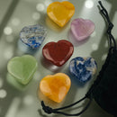 Chakra Stone Hearts, Set of 7 FB3357  🩷🧡💛💚💙