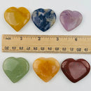 Chakra Stone Hearts, Set of 7 FB3357  🩷🧡💛💚💙