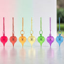 Chakra Colors Metal Sephoroton Pendulum, Set of 7 FB3500