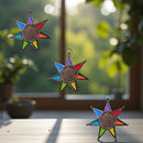 Chakra Star With Flower of Life Stained Glass Hanger FB1846 💖