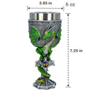 Medieval Green Dragon Stainless Steel Chalice 🐉 FB1659