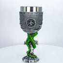Medieval Green Dragon Stainless Steel Chalice 🐉 FB1659