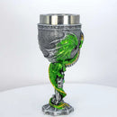 Medieval Green Dragon Stainless Steel Chalice 🐉 FB1659