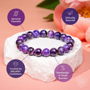 Rare Siberian Charoite Bracelet - Unshakeable Intuition 💜 CI645