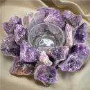 Cluster Rough Gemstone T-Light Holder FB1104 🌛🪷🌛