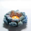 Cluster Rough Gemstone T-Light Holder FB1104 🌛🪷🌛
