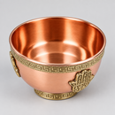 Copper Blessing / Offering / Altar Bowls with Etching / Emblems FB1579 🔥
