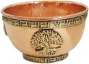 Copper Blessing / Offering / Altar Bowls with Etching / Emblems FB1579 🔥