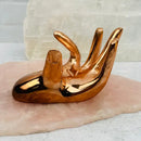Copper Finish Hand Sphere Stand FB3128 🐦‍⬛