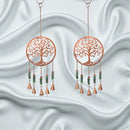 Copper Metal Tree of Life with Brass Bells Chime FB1959 🔔🔔🔔