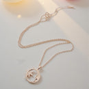 Crescent Moon & Opal Star Necklace FB2943 🌟