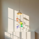 Spiral Wind Chimes with Beach Glass Wind Chimes FB2829 🍃