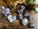 Amethyst Chevron Heart - Stone of Sobriety - Powerful Healing - Stress Relief FB3313 💜