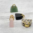 Crystal Gemstone Mini Purses with Gold Tone Handles FB2148 👜