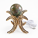 Crescent 4-Moon Wood Sphere Stand, FB2958