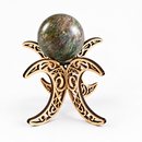 Crescent 4-Moon Wood Sphere Stand, FB2958