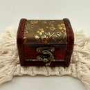 Wood Treasure Chest with Floral Inlay FB1662 🌸