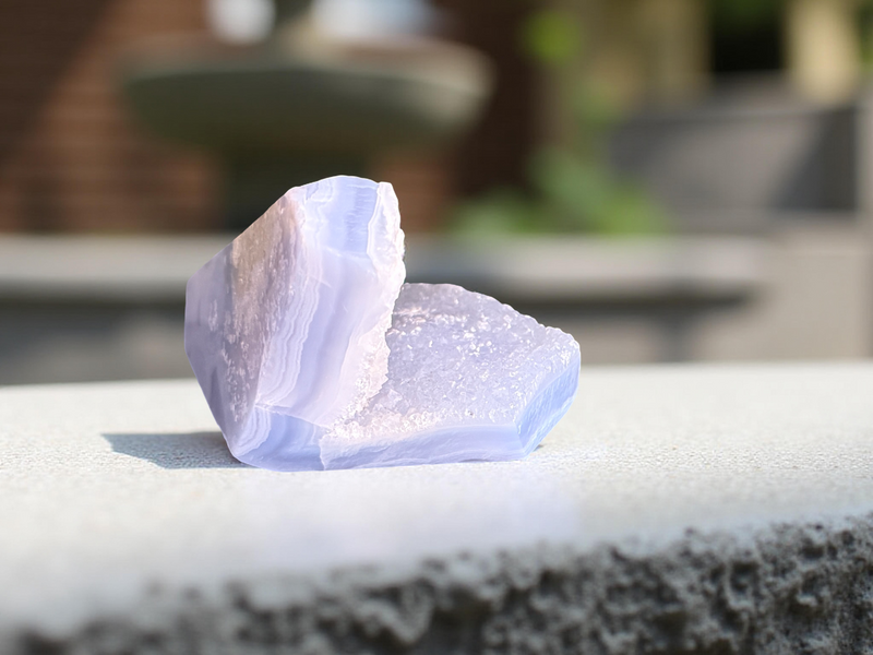 Blue Lace Agate Druzy Free Form Pieces FB1956 💙