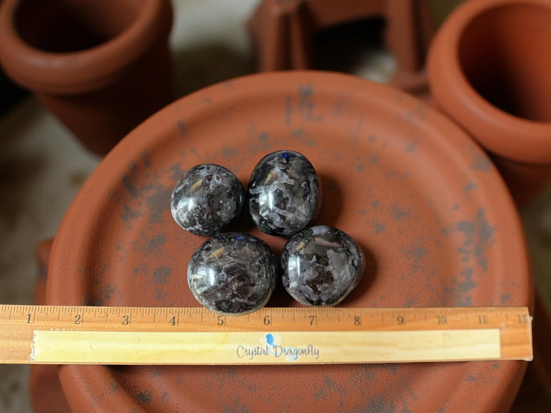 Indigo Gabbro (Mystic Merlinite) Small Hand Pebbles grounding and for the Third Eye FB1258 🔮